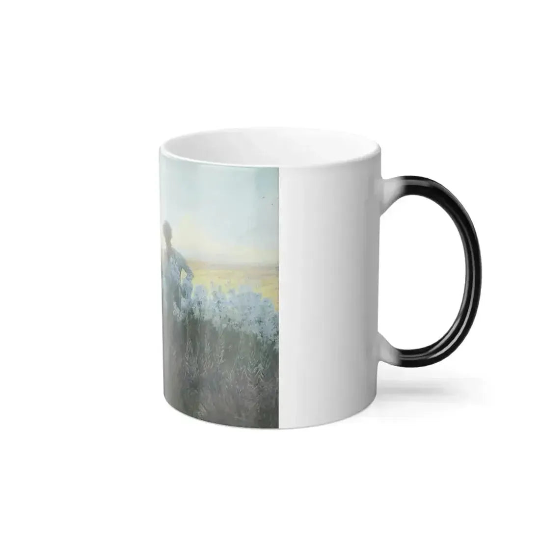 Alfred Edward Emslie (1848-1918) Christ with his disciples in a garden of flowers - Color Changing Mug 11oz - Go Mug Yourself
