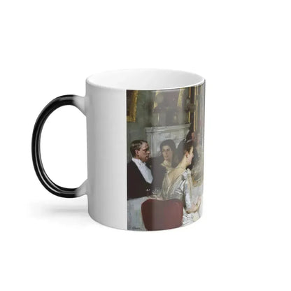 Alfred Edward Emslie (1848-1918) - Dinner at Haddo House 1884 - Color Changing Mug 11oz - Go Mug Yourself