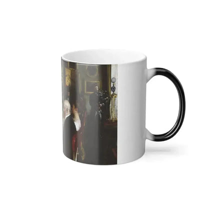 Alfred Edward Emslie (1848-1918) - Dinner at Haddo House 1884 - Color Changing Mug 11oz - Go Mug Yourself