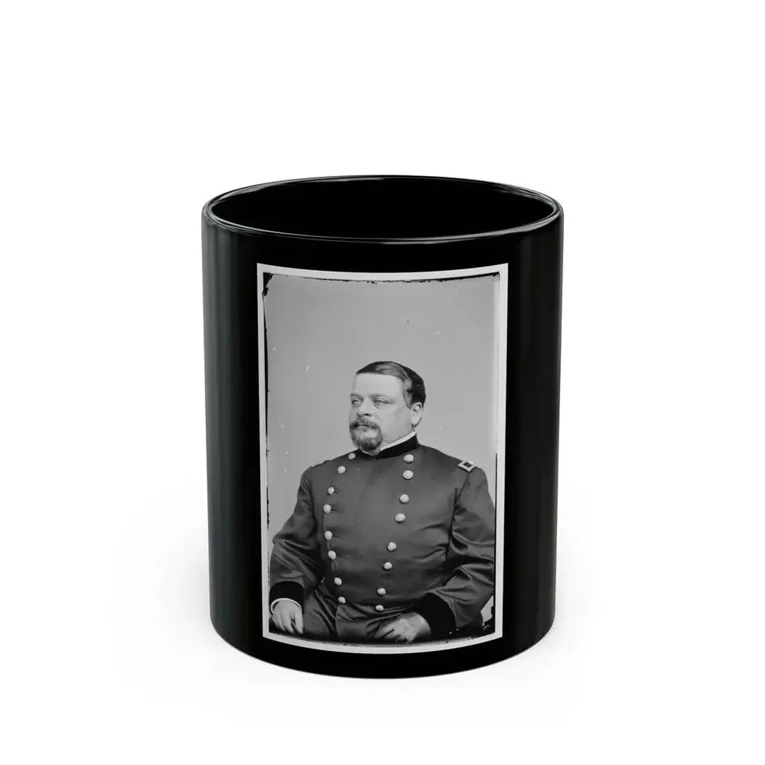 Alfred Gibbs, Col. 130th Ny Inf 001 (U.S. Civil War) Black Coffee Mug 11oz - Go Mug Yourself