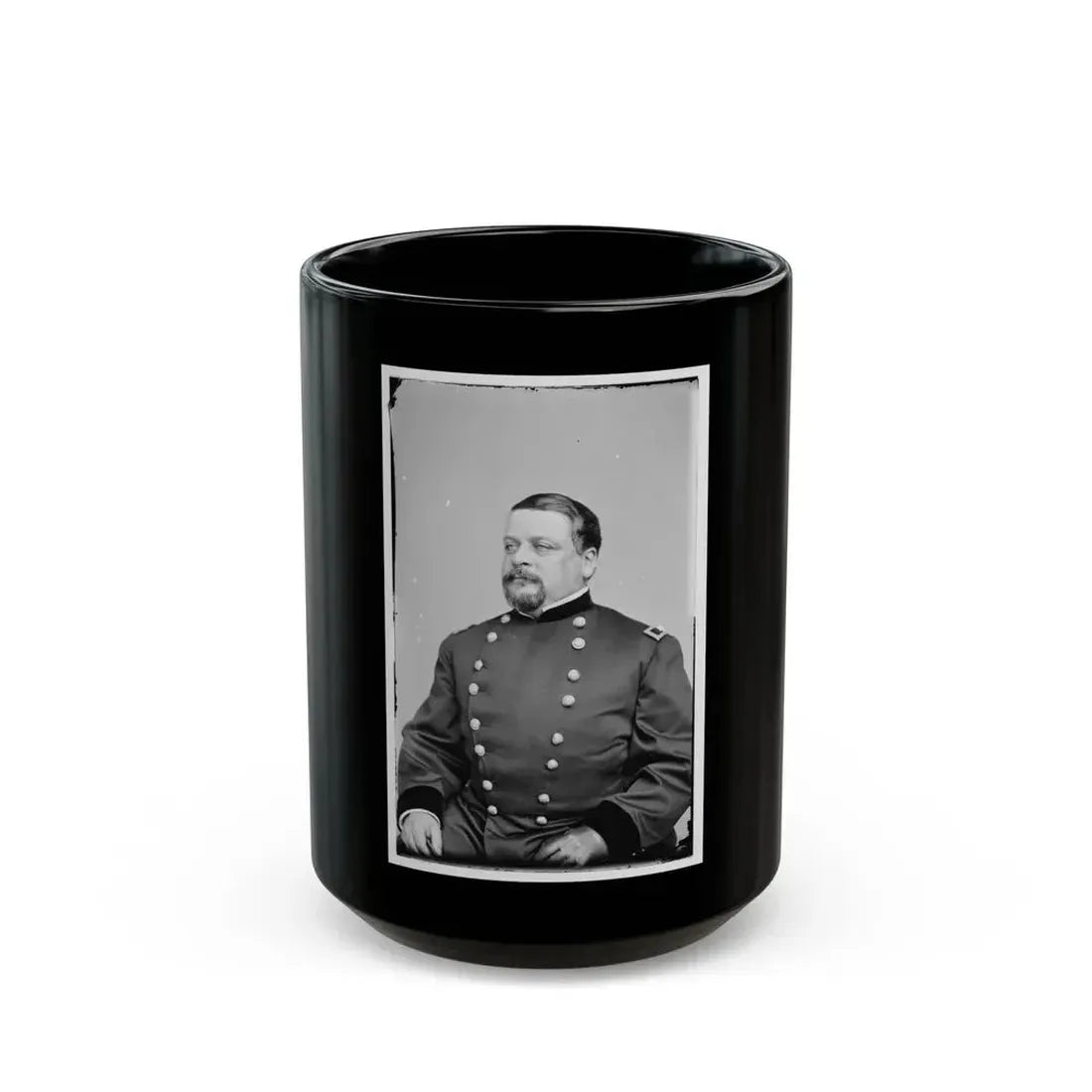 Alfred Gibbs, Col. 130th Ny Inf 001 (U.S. Civil War) Black Coffee Mug 15oz - Go Mug Yourself