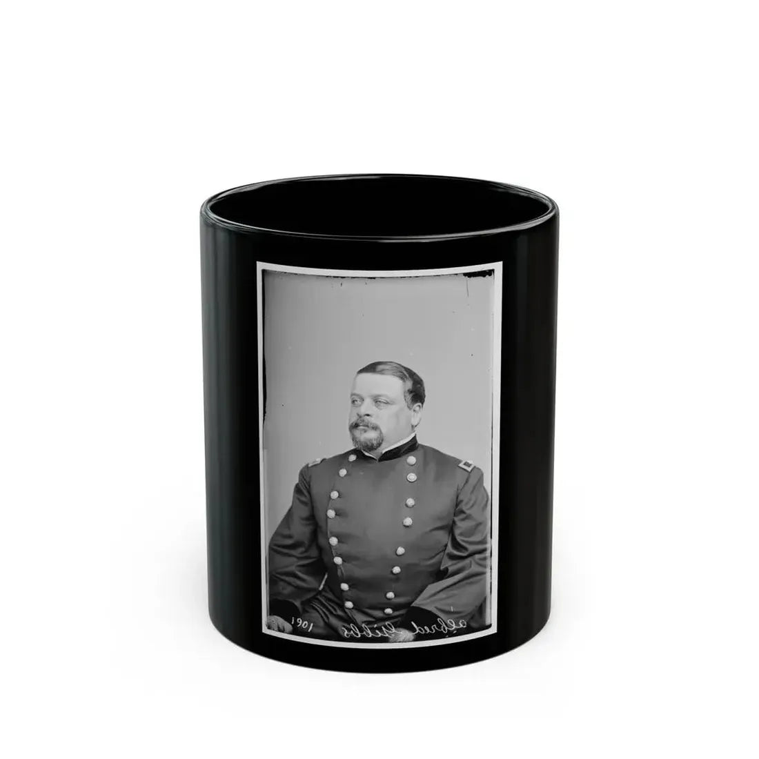 Alfred Gibbs, Col. 130th Ny Inf 002 (U.S. Civil War) Black Coffee Mug 11oz - Go Mug Yourself