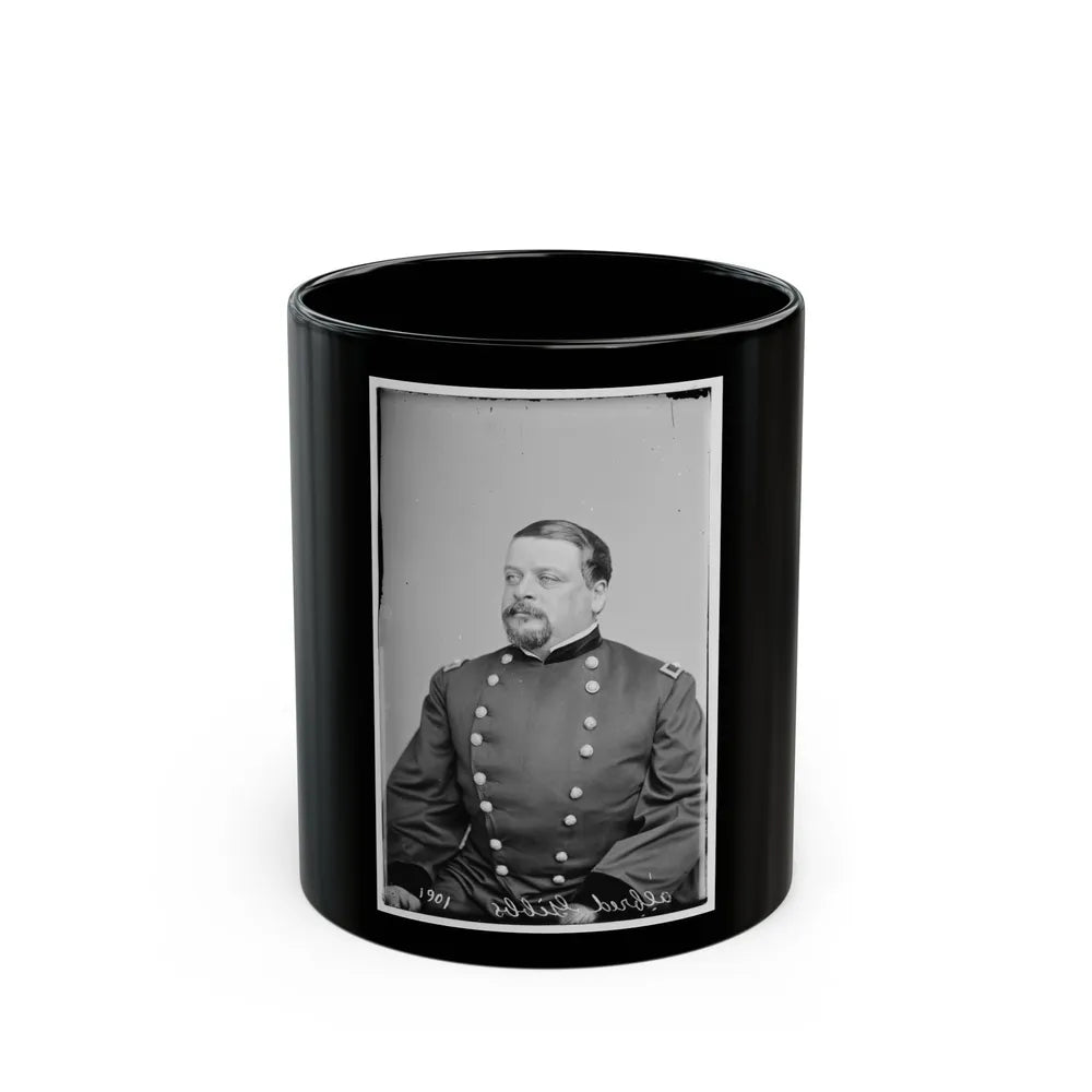 Alfred Gibbs, Col. 130th Ny Inf 002 (U.S. Civil War) Black Coffee Mug-11oz-Go Mug Yourself