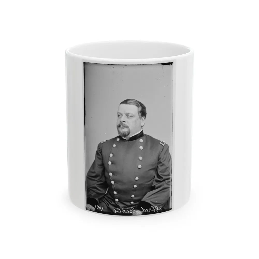 Alfred Gibbs, Col. 130th Ny Inf 002 (U.S. Civil War) White Coffee Mug-11oz-Go Mug Yourself