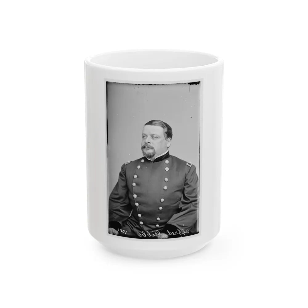 Alfred Gibbs, Col. 130th Ny Inf 002 (U.S. Civil War) White Coffee Mug-15oz-Go Mug Yourself