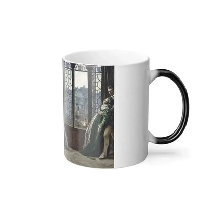 Alfred Holst Tourrier (1836-1892) Henry ll of France and Diana of Poitiers Witnessing the Execution of a-0 - Color Changing Mug 11oz - Go Mug Yourself