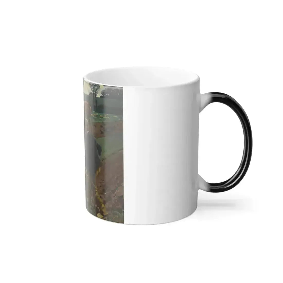 Alfred James Munnings (1878-1959) The Plough in Early Spring - Oil on canvas 1901 - Color Changing Mug 11oz - Go Mug Yourself