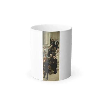 Alfred Stevens (1823-1906) et Henri Gervex (1852-1929) Fragment from the History of the Century Panorama-0 - Color Changing Mug 11oz 11oz - Go Mug Yourself