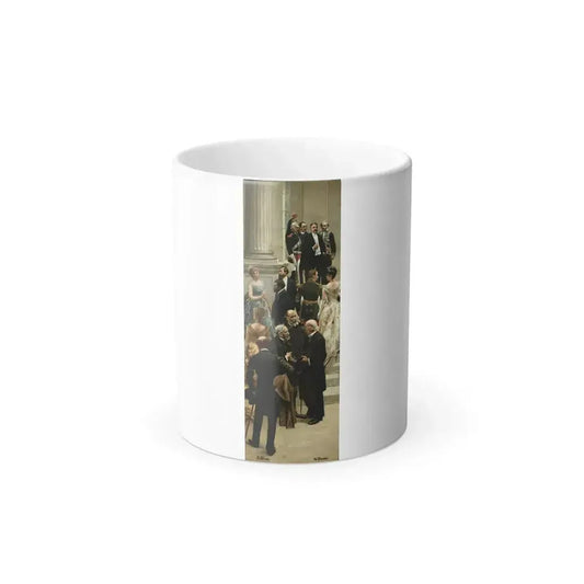 Alfred Stevens (1823-1906) et Henri Gervex (1852-1929) Fragment from the History of the Century Panorama-0 - Color Changing Mug 11oz 11oz - Go Mug Yourself