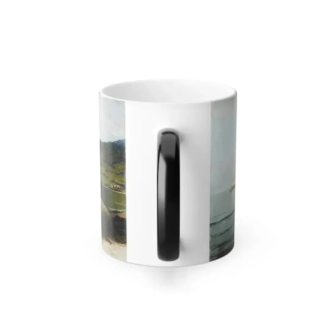 Alfred Thompson Bricher (1837-1908) Marine Landscape - Oil on Canvas c1895 - Color Changing Mug 11oz - Go Mug Yourself