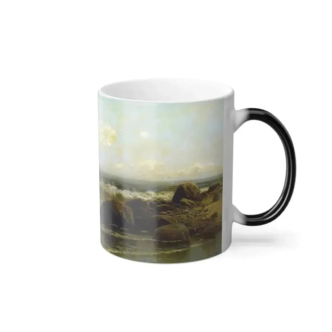 Alfred Thompson Bricher (1837-1908) On the Coast - Oil on Canvas c1890 - Color Changing Mug 11oz - Go Mug Yourself