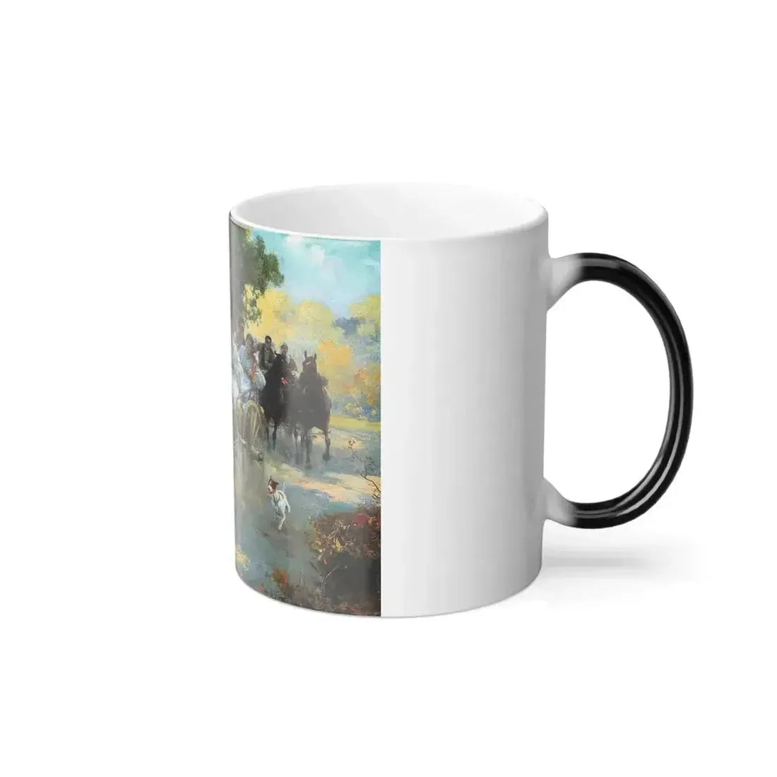 Alfred von Wierusz-Kowalski (1849-1915) The Peasant Wedding - Oil on Canvas - Color Changing Mug 11oz - Go Mug Yourself