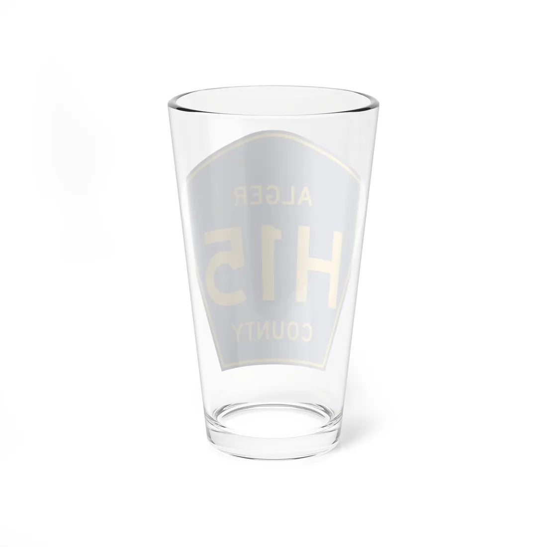 Alger County H-15 (Michigan) (Road Sign) Pint Glass 16oz - Go Mug Yourself