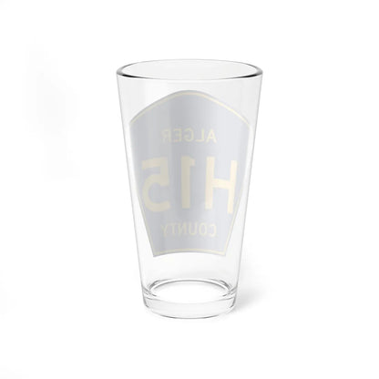 Alger County H-15 (Michigan) (Road Sign) Pint Glass 16oz - Go Mug Yourself