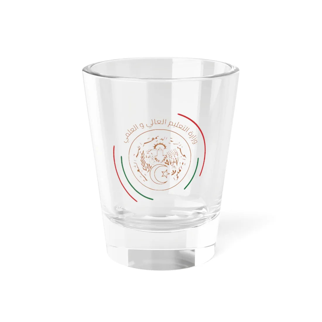 وزارة التعليم العالي و البحث العلمي (Algeria) (Coat of Arms) Shot Glass 1.5oz 1.5oz - Go Mug Yourself