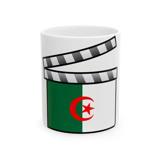 Algeria film clapperboard color variant (Algeria) White Coffee Mug 11oz - Go Mug Yourself