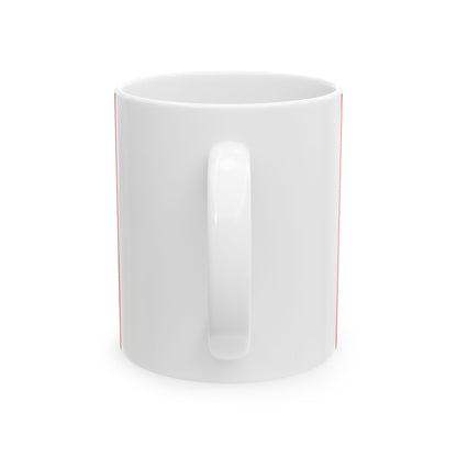Algerian flag Barbary ensign with the an Berberian head (Algeria) White Coffee Mug-Go Mug Yourself