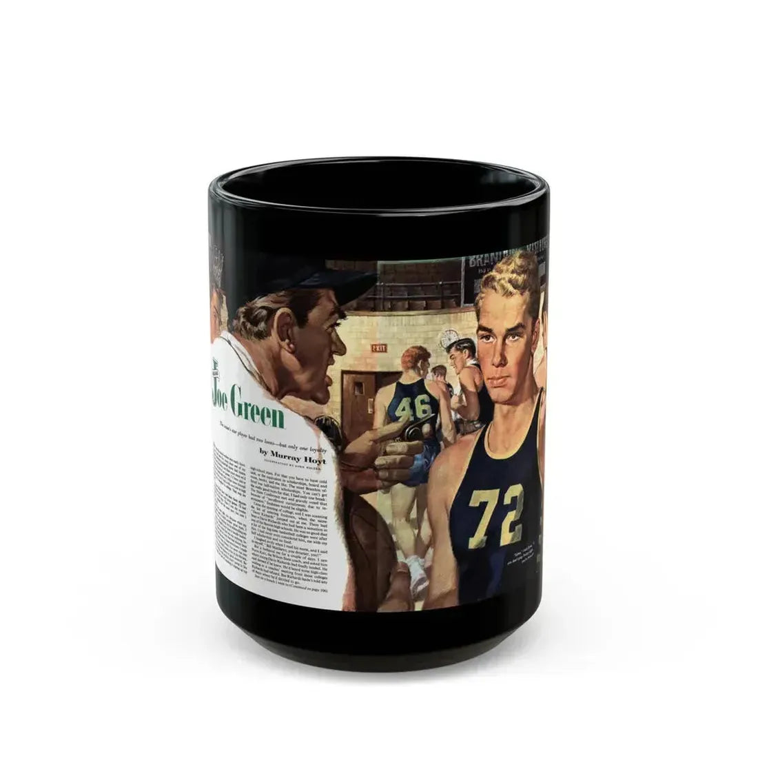 Alias Joe Green, The American Magazine, January 1953 - Black Coffee Mug 15oz - Go Mug Yourself