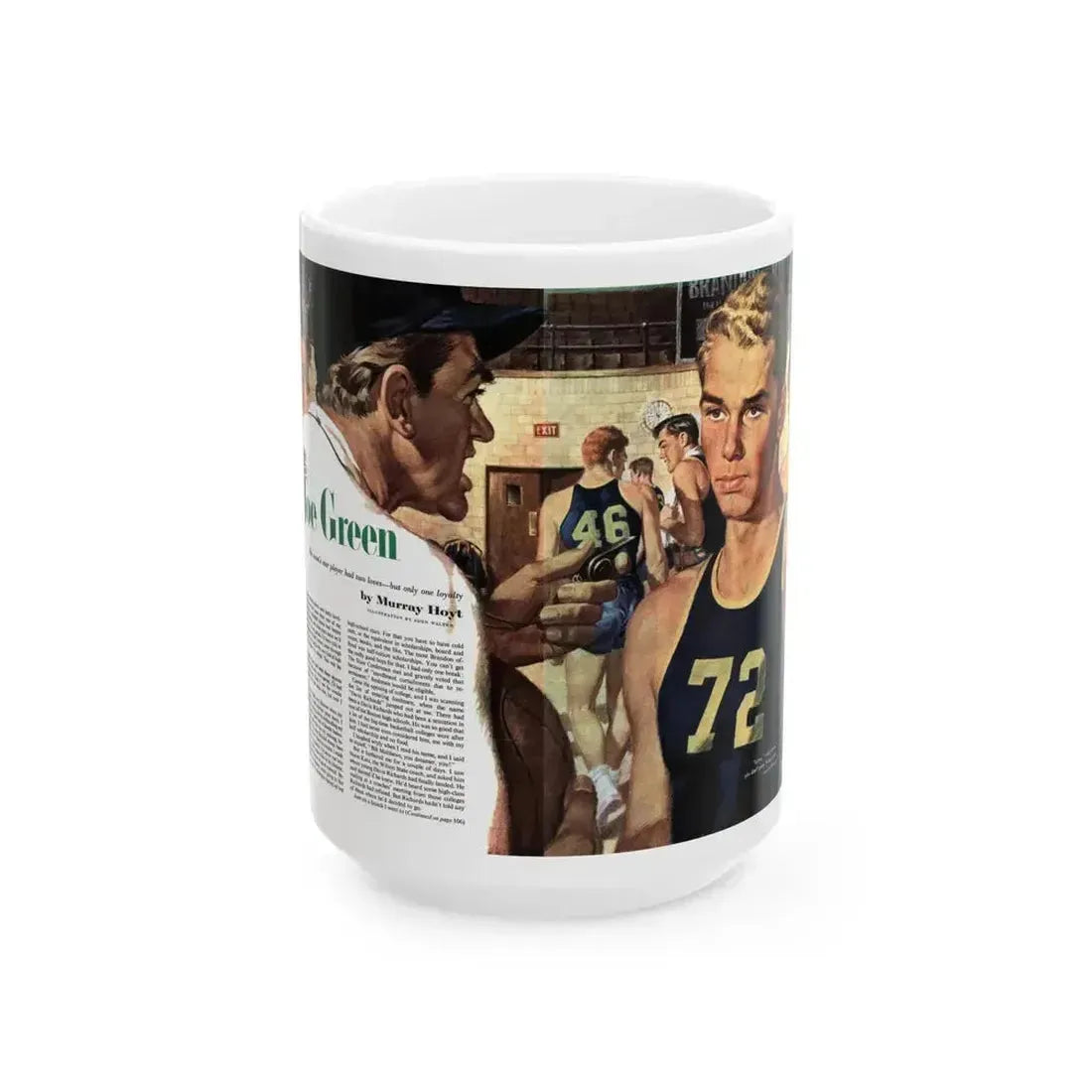 Alias Joe Green, The American Magazine, January 1953 - White Coffee Mug 15oz - Go Mug Yourself