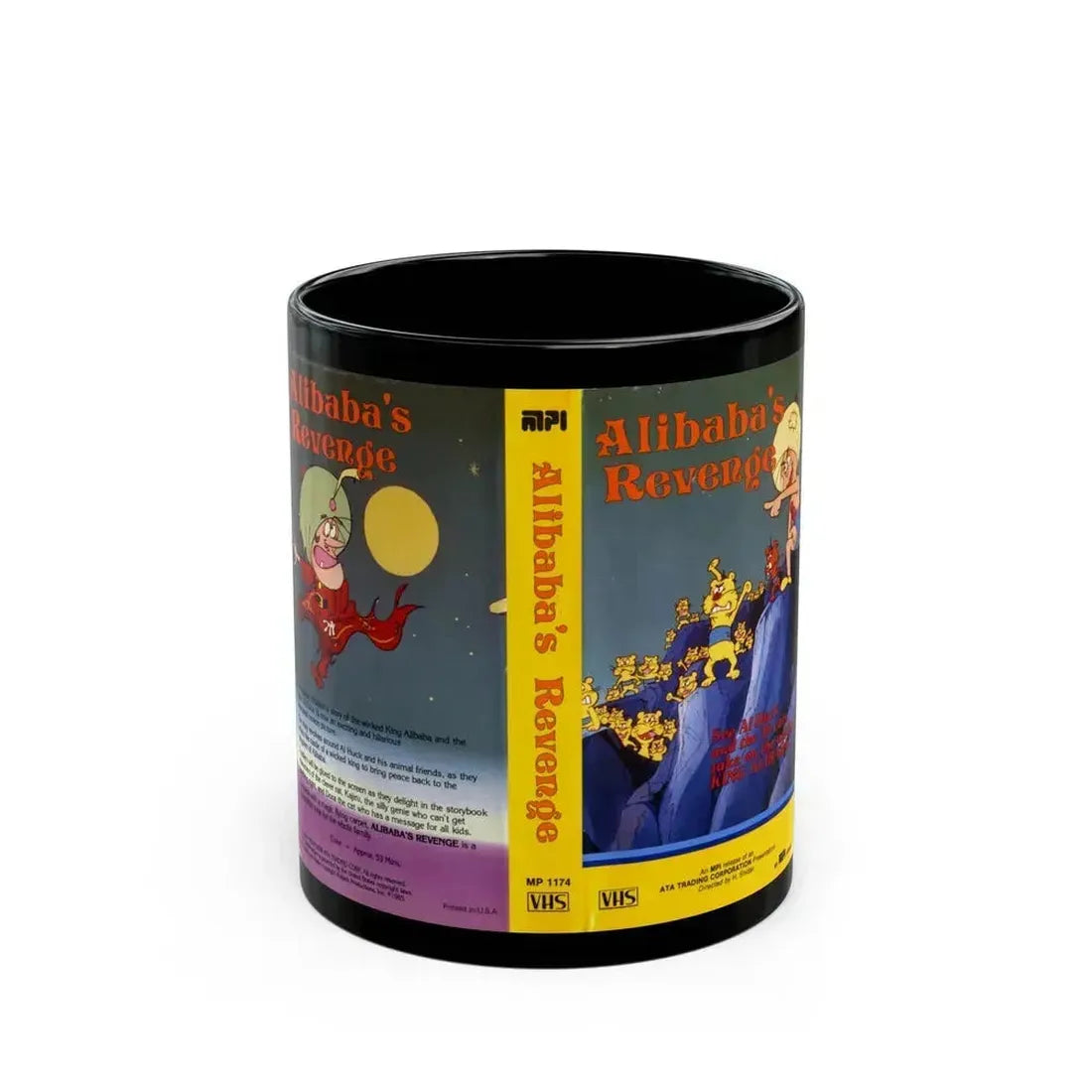 ALIBABAS REVENGE (VHS COVER) - Black Coffee Mug 11oz - Go Mug Yourself