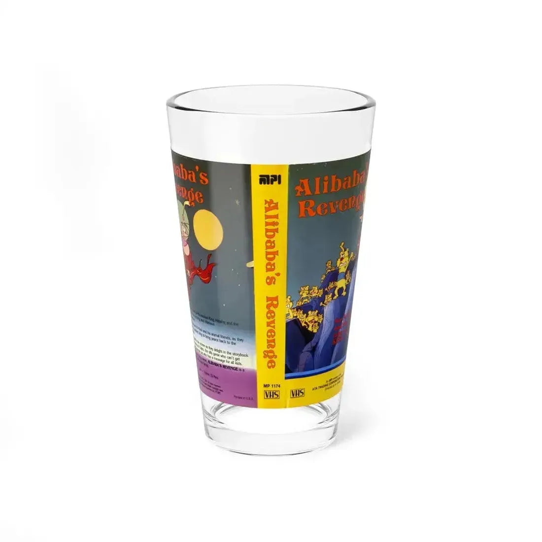 ALIBABAS REVENGE (VHS COVER) Pint Glass 16oz 16oz - Go Mug Yourself