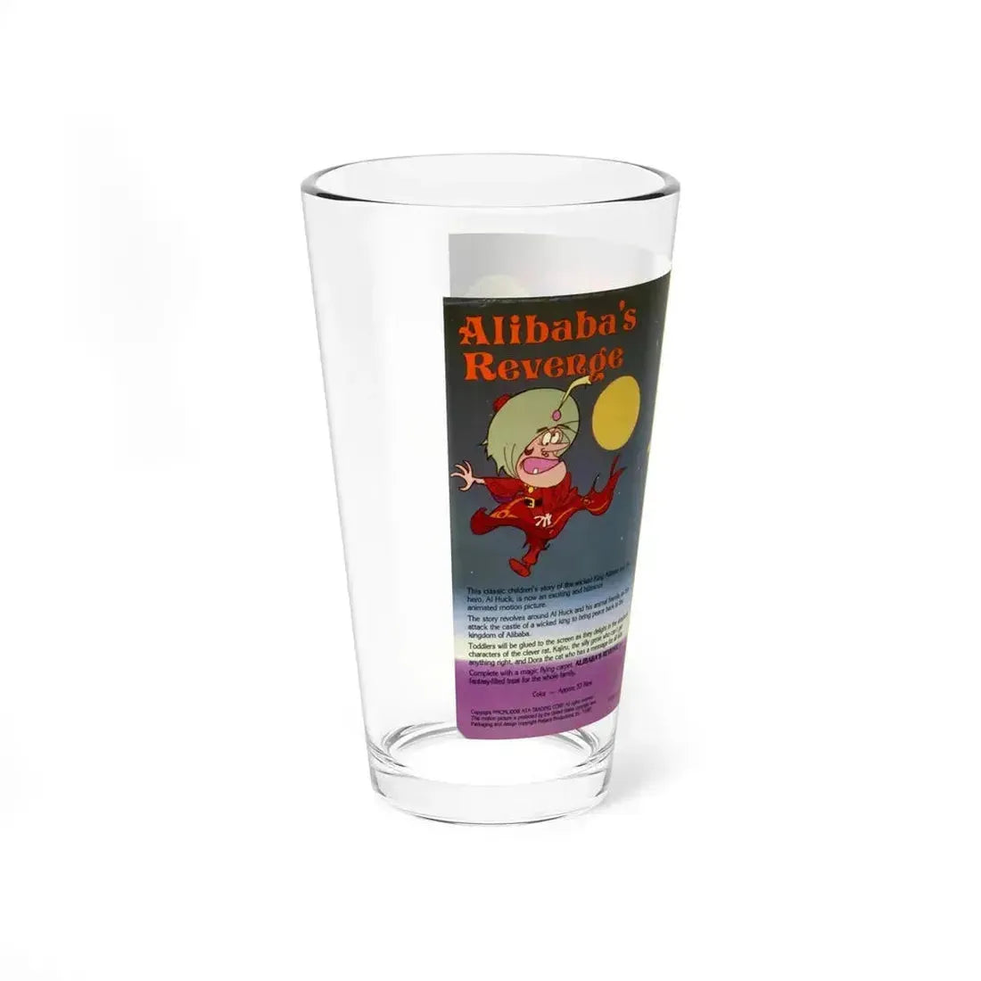 ALIBABAS REVENGE (VHS COVER) Pint Glass 16oz - Go Mug Yourself