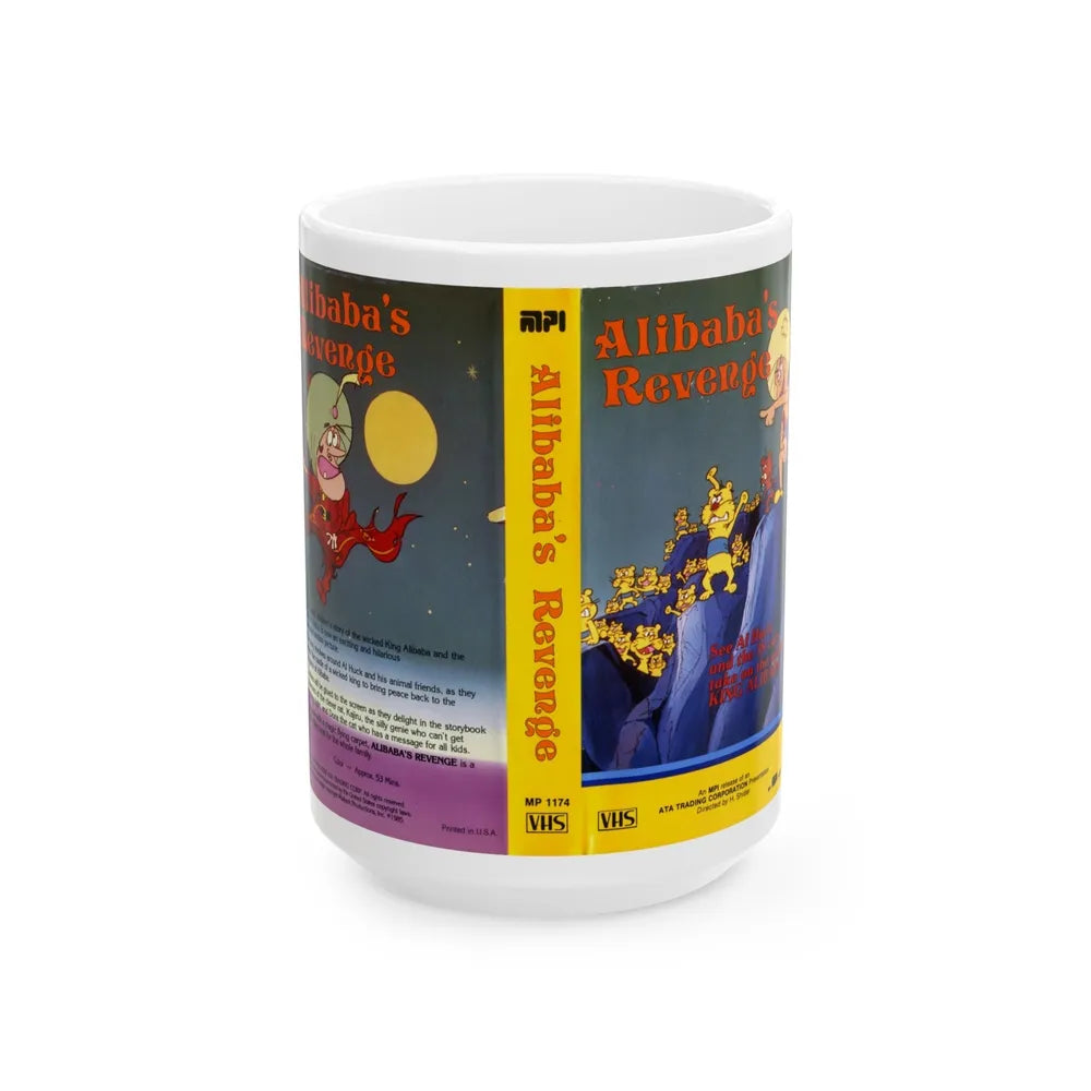 ALIBABAS REVENGE (VHS COVER) - White Coffee Mug-15oz-Go Mug Yourself