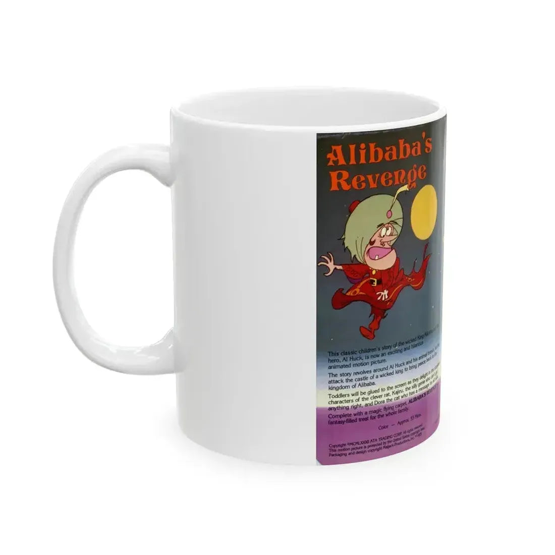 ALIBABAS REVENGE (VHS COVER) - White Coffee Mug - Go Mug Yourself