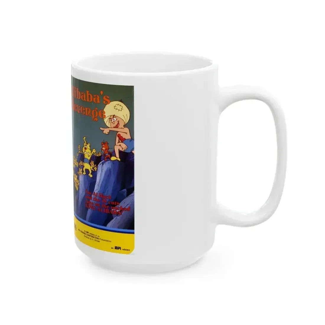 ALIBABAS REVENGE (VHS COVER) - White Coffee Mug - Go Mug Yourself