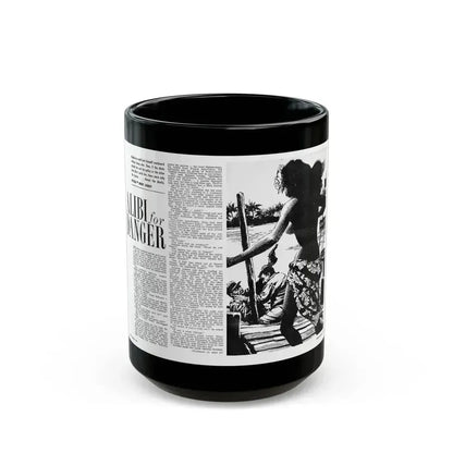 Alibi for Danger, Adam magazine, September 1963 - Black Coffee Mug 15oz - Go Mug Yourself