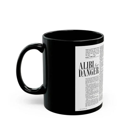 Alibi for Danger, Adam magazine, September 1963 - Black Coffee Mug - Go Mug Yourself