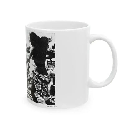 Alibi for Danger, Adam magazine, September 1963 - White Coffee Mug - Go Mug Yourself