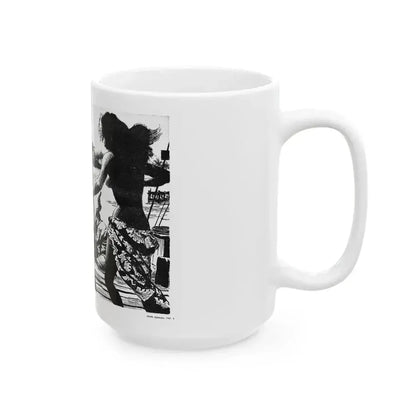 Alibi for Danger, Adam magazine, September 1963 - White Coffee Mug - Go Mug Yourself