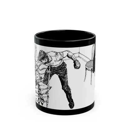 Alibi For Murder by Nancy Rutledge, The Saturday Evening Post, 1960 - Black Coffee Mug 11oz - Go Mug Yourself