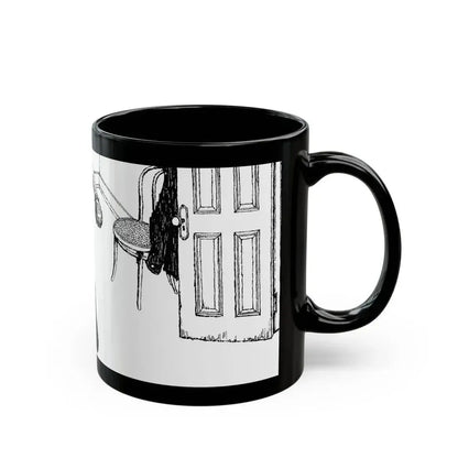 Alibi For Murder by Nancy Rutledge, The Saturday Evening Post, 1960 - Black Coffee Mug - Go Mug Yourself