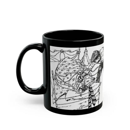 Alibi For Murder by Nancy Rutledge, The Saturday Evening Post, 1960 - Black Coffee Mug - Go Mug Yourself