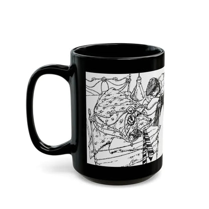 Alibi For Murder by Nancy Rutledge, The Saturday Evening Post, 1960 - Black Coffee Mug - Go Mug Yourself