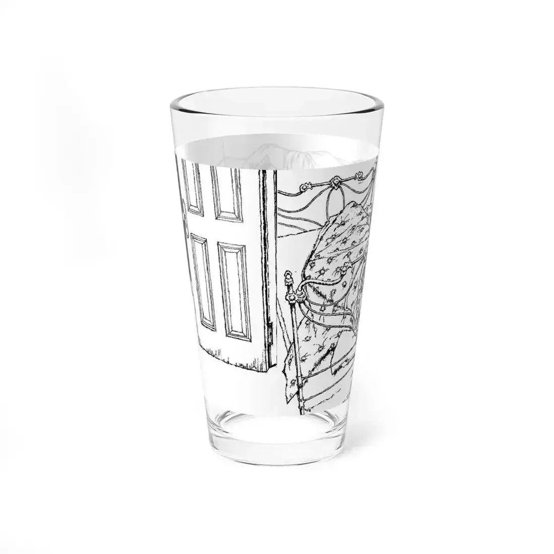 Alibi For Murder by Nancy Rutledge, The Saturday Evening Post, 1960 (Magazine Illustration) Pint Glass 16oz - Go Mug Yourself