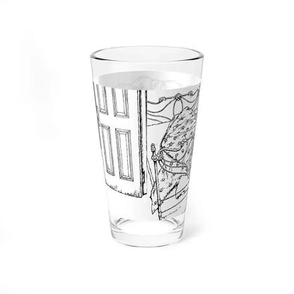 Alibi For Murder by Nancy Rutledge, The Saturday Evening Post, 1960 (Magazine Illustration) Pint Glass 16oz - Go Mug Yourself