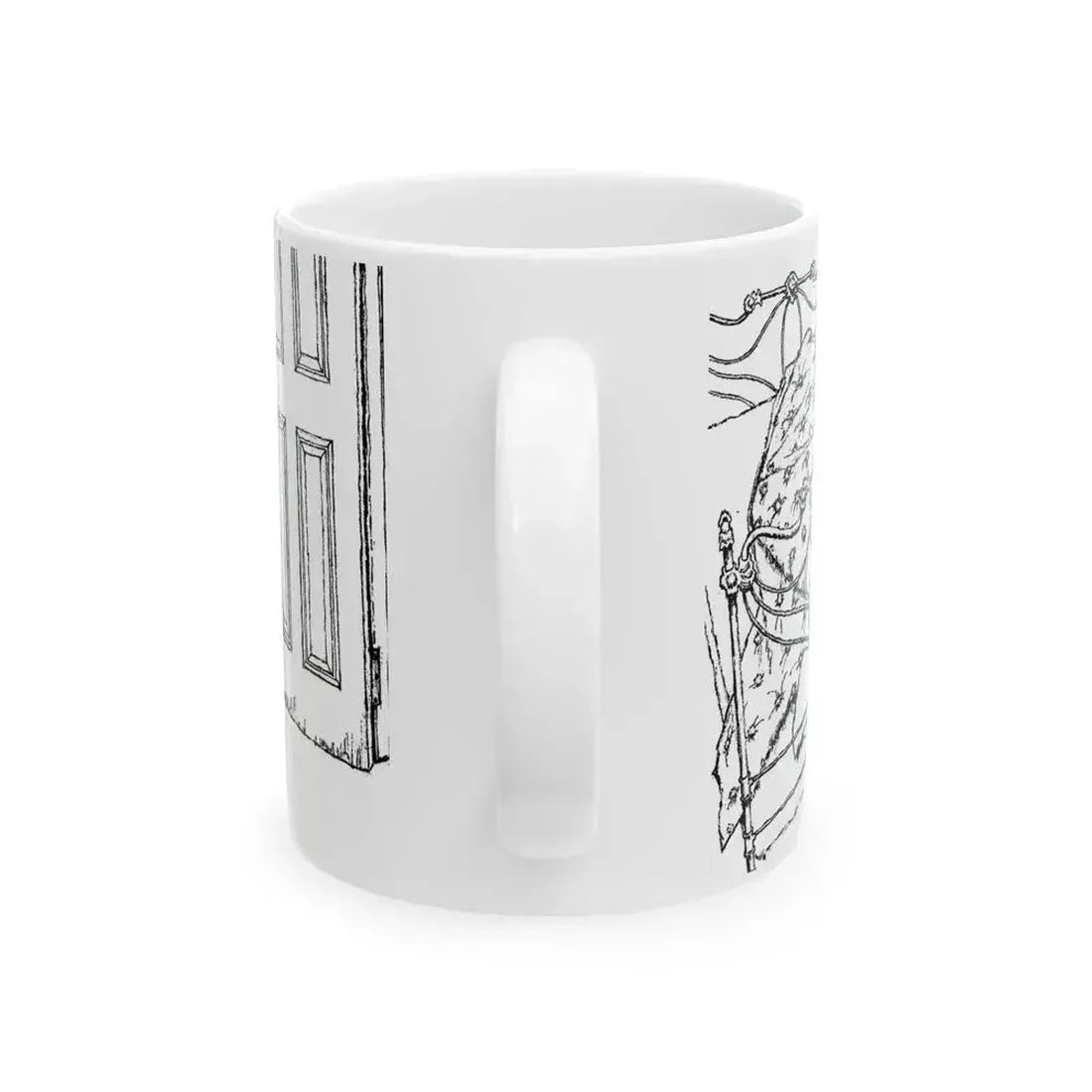 Alibi For Murder by Nancy Rutledge, The Saturday Evening Post, 1960 - White Coffee Mug - Go Mug Yourself