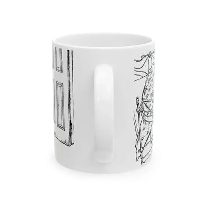 Alibi For Murder by Nancy Rutledge, The Saturday Evening Post, 1960 - White Coffee Mug - Go Mug Yourself