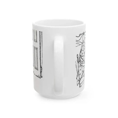 Alibi For Murder by Nancy Rutledge, The Saturday Evening Post, 1960 - White Coffee Mug - Go Mug Yourself