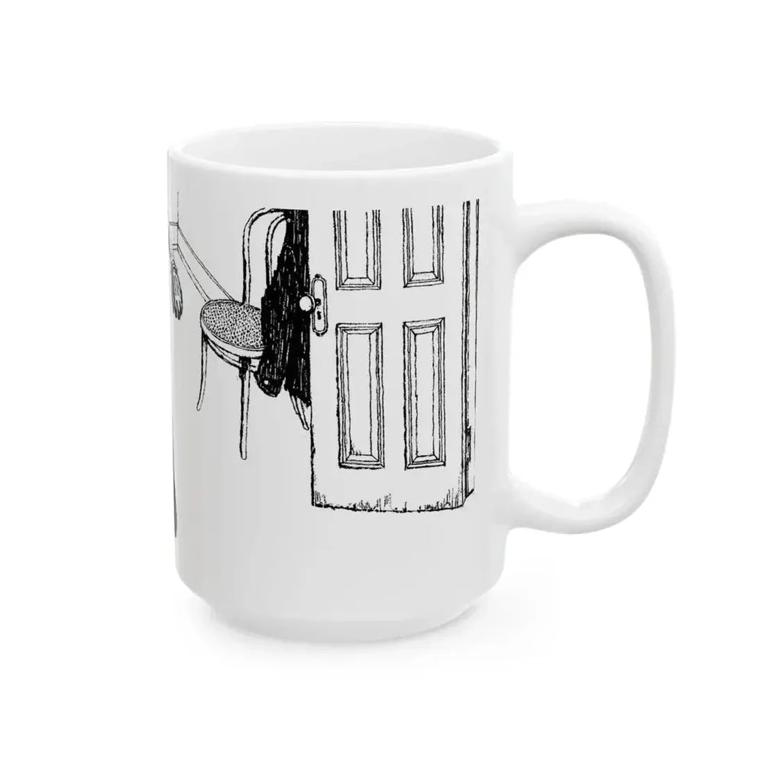 Alibi For Murder by Nancy Rutledge, The Saturday Evening Post, 1960 - White Coffee Mug - Go Mug Yourself