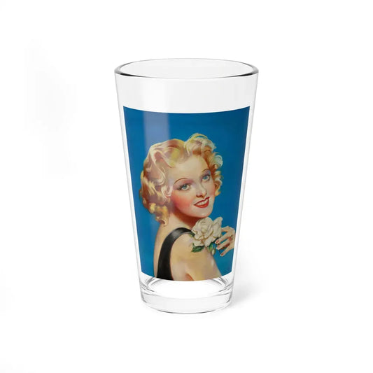 Alice Fay, movie magazine cover, c. 1930s (Magazine Illustration) Pint Glass 16oz 16oz - Go Mug Yourself