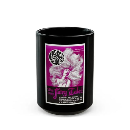 ALICE IN ACIDLAND 1969 Movie Poster - Black Coffee Mug 15oz - Go Mug Yourself