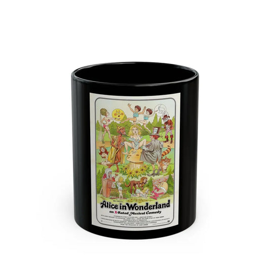 ALICE IN WONDERLAND (an x-rated musical comedy) 1976 Movie Poster - Black Coffee Mug-11oz-Go Mug Yourself