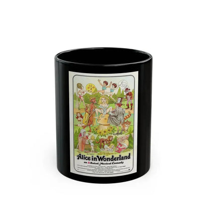 ALICE IN WONDERLAND (an x-rated musical comedy) 1976 Movie Poster - Black Coffee Mug 11oz - Go Mug Yourself