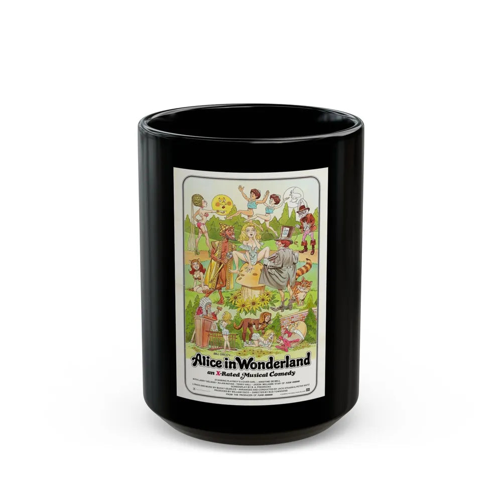 ALICE IN WONDERLAND (an x-rated musical comedy) 1976 Movie Poster - Black Coffee Mug-15oz-Go Mug Yourself