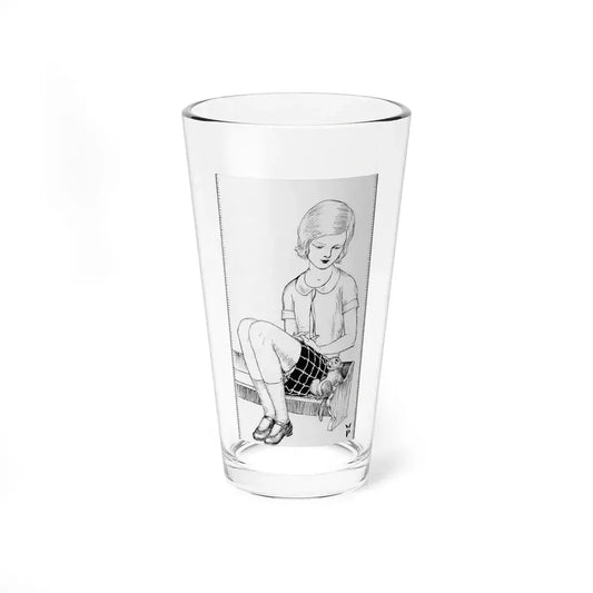 Alice's Adventures in Wonderland, Alice with the Doormouse, Chapter 11 page 171 story illustration, 1929 (Magazine Illustration) Pint Glass 16oz 16oz - Go Mug Yourself