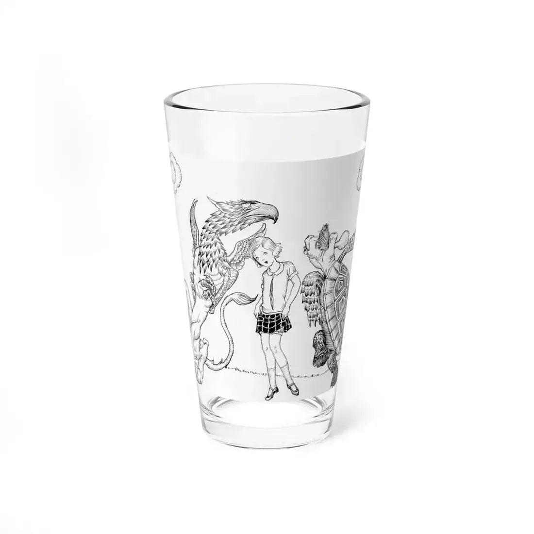 Alice's Adventures in Wonderland, The Lobster Quadrille, Chapter 10 page 150 story illustration, 1929 (Magazine Illustration) Pint Glass 16oz 16oz - Go Mug Yourself